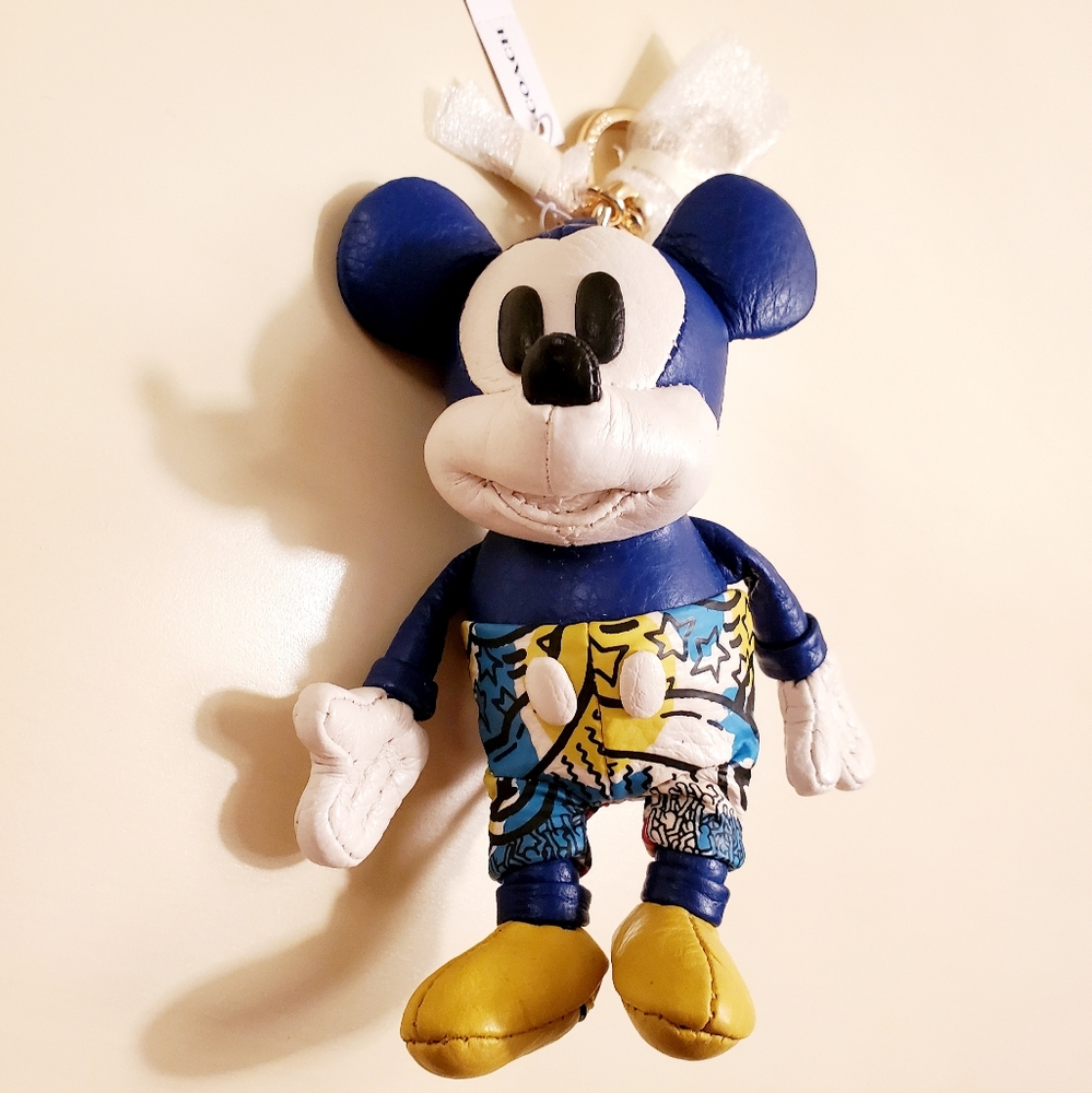 Coach Disney Mickey Mouse X Keith Haring Keychain/Bag Charm (NEW)